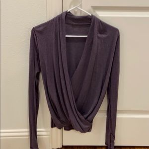 Lululemon wrap-front athleisure top